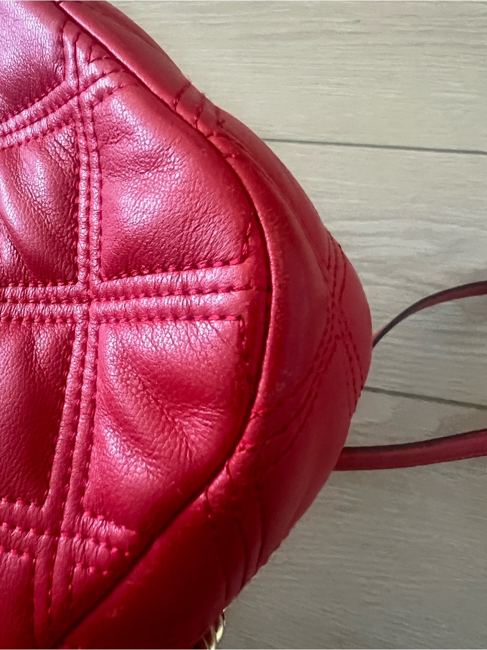Tory Burch red fleming small Crossbody purse - Picture 6 of 11